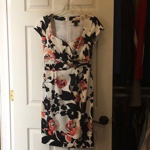 Cap sleeve lined dress, dressy